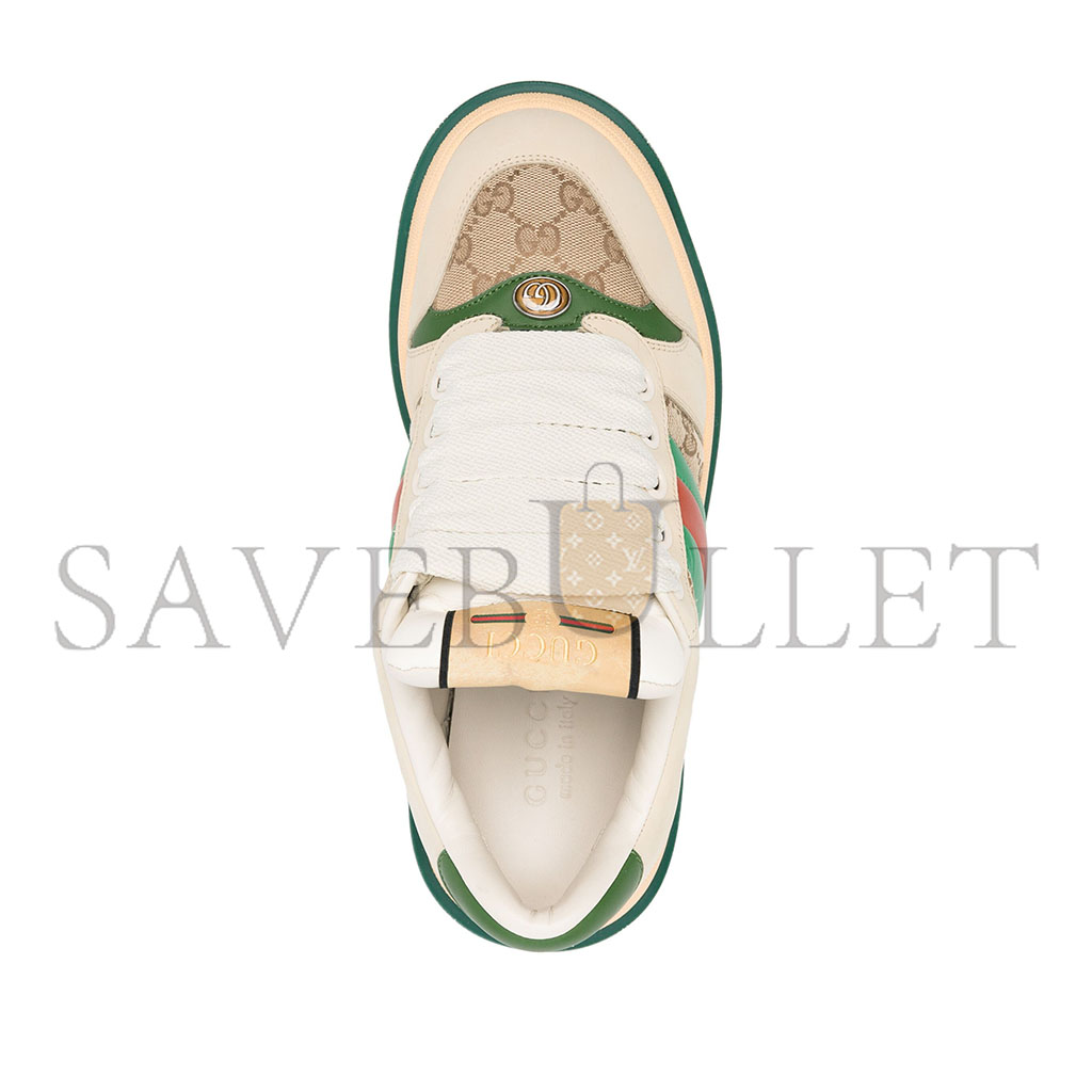 GUCCI SCREENER LEATHER SNEAKERS 777106